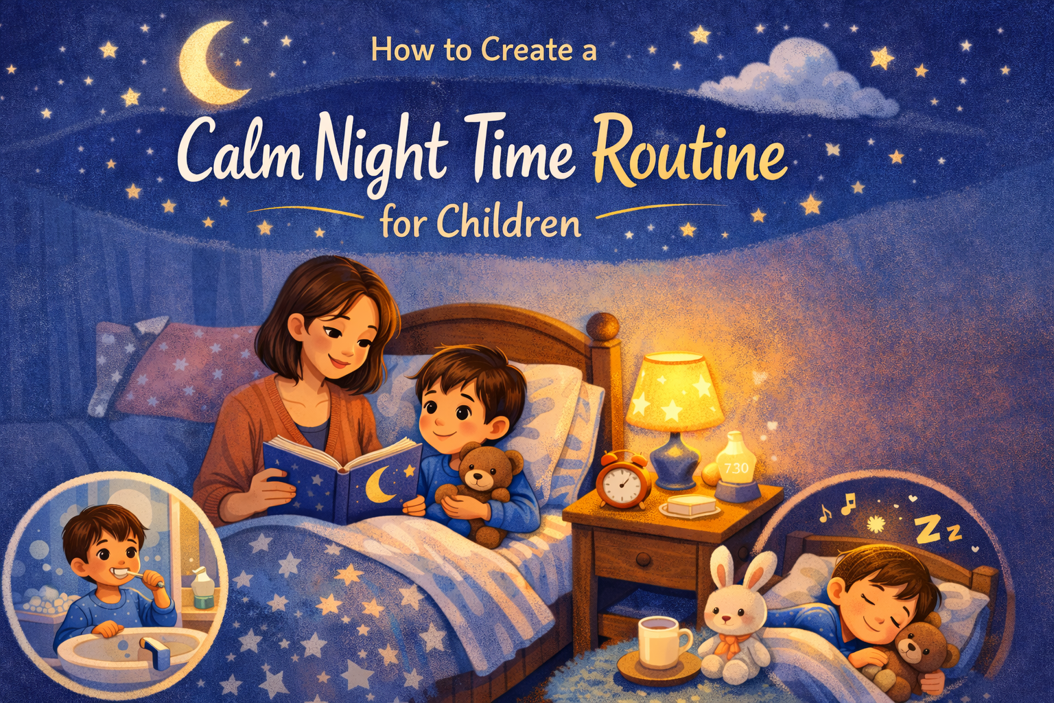 How To Create a calm night time routine for Children