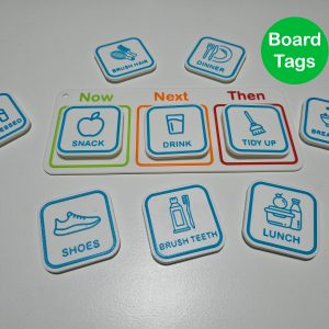 Daily routine board tags for visual routine boards and autism schedules