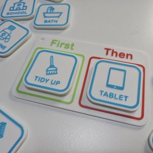 autism visual first then board routine