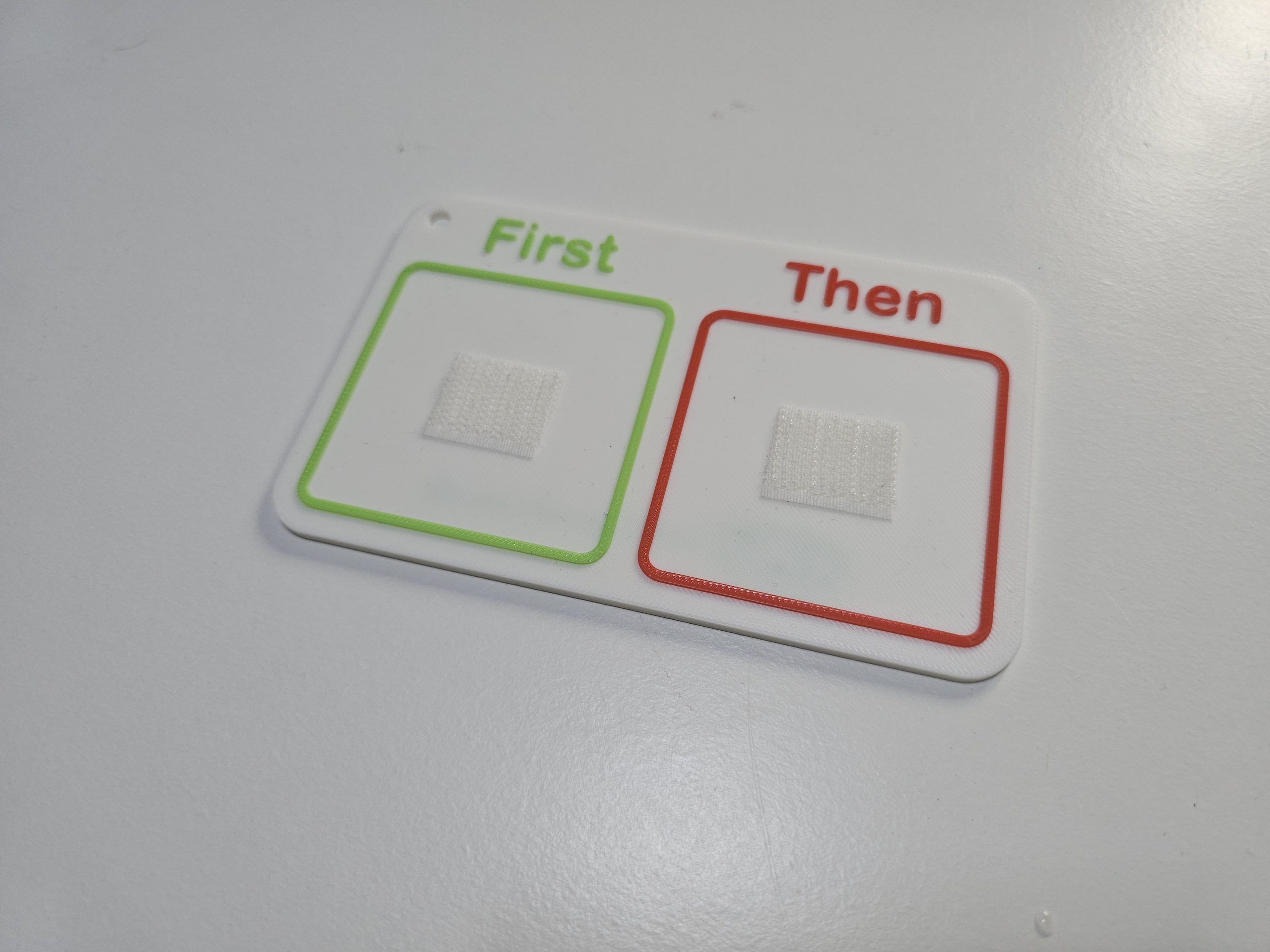 First Then board for autism visual routines and SEN support