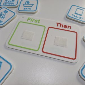 first then transition board autism support