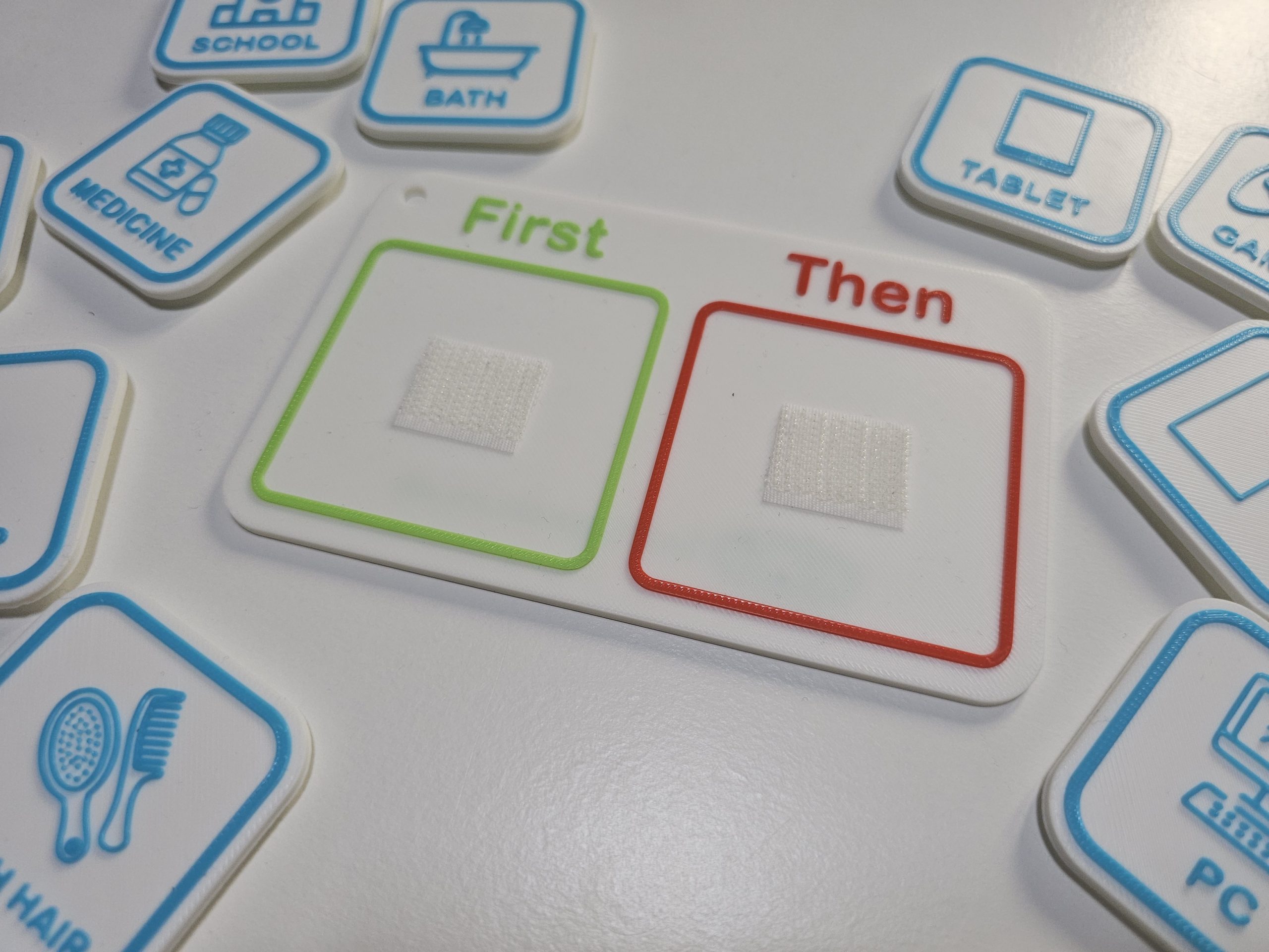 first then transition board autism support